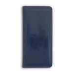 Визитница настольная, на 128 визиток, 4 ряда, 260х118 мм, кожзам, синий цв., лакировка, INDEX