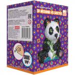 Набор д/творчества 3D МОЗАИКА ИЗ БЛЕСТОК, 4 дизайна (мишка, панда, дельфин, динозавр)