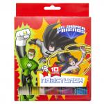 Пластилин, классический, 10 цв., ассорти, классика, 200 г, 1 стек, ACTION!, DC COMICS, картон. короб. с е/п