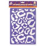 Трафарет для тиснения, ПВХ, ЛИСТЬЯ-1, ф.A4, п/п с е/п