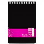 Блокнот офисный для конференций, ф.А6, 40л, спираль, клетка, мел.картон. обложка, жесткая задняя час