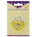 Набор д/бижутерии БИЖУ-2, бусины пластиковые ассорти 15 г, шнур 0,8 м, круглый блистер с е/п