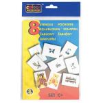 Трафарет для воздушных фломастеров, 8 симв., картон, ассорти цв., CENTROPEN, МОТИВЫ ПРИРОДЫ, пакет с е/п