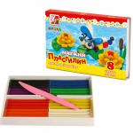 Пластилин, на восковой основе, 8 цв., ассорти, классика, 132 г, 1 стек, ЛУЧ, КРОХА, картон. короб.