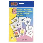 Трафарет для воздушных фломастеров, 8 симв., картон, ассорти цв., CENTROPEN, СКАЗОЧНЫЕ МОТИВЫ, пакет с е/п