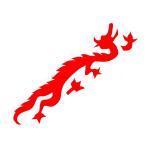 Дырокол фигурный, линейный, 40 мм, пластик, FANCY CREATIVE, ДРАКОН, блистер с е/п