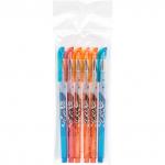 Набор гелевых ручек, 0,5 мм, синий цв., грип, пластик корп., ACTION!, ПОЕЗД ДИНОЗАВРОВ, (6 шт в уп), пакет с е/п