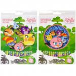 Набор карандашей цветных, (18 цв. в уп), дерево, заточ., круглый, ассорти, без ластика, ACTION!, STELLA, картон. короб. с е/п