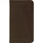 Визитница настольная, на 96 визиток, 3 ряда, 237х125 мм, кожзам, коричневый цв., лакировка, INDEX