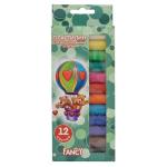 Пластилин, классический, 12 цв., ассорти, классика, 170 г, без стека, ACTION!, FANCY, картон. короб. с е/п