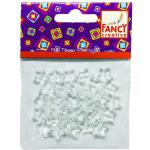 Бусины пластиковые ЗВЕЗДОЧКИ прозрачные, 30шт