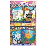 Набор д/творчества КАРТИНКА ИЗ ФЕТРА, 6 дизайнов, 15*18см