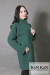 Пальто 1507-800  (темно-зеленый)