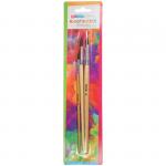 Набор кистей ArtSpace, 3 шт., Пони, круглые, № 2, 4, 6, европодвес, SB246_2384