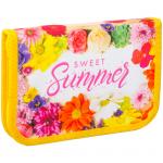 Пенал 1 отделение, 190*130 ArtSpace Цветы, ткань, ПК4-20_16303