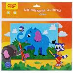 Аппликация из песка Мульти-Пульти Слон, пластиковый пакет, европодвес, SC_24831