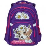 Рюкзак Grizzly, 29*31*17см, 2 отделения, 4 кармана, анатомическая спинка, фиолетовый, RG-965-2/2