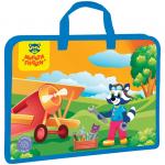 Папка с ручками А4 Мульти-Пульти "Енот и самолет", пластик, 40мм, ПТ_25499