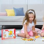 6990-1 МОЗАИКА 3D  серия ЖИВОТНЫЕ 4 в 1 (128 дет) 110х118 мм