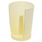 "Домашняя мода" Держатель для бумажных полотенец пластмассовый д14,5см h20,5см "Оренбургская сеточка" ванильный (Китай)