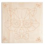 KD0200 МАРКЕТРИ Картина на дереве (20Х20) МИСТЕР ЕНОТ 1/30