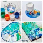 KH0290 Арт-терапия  Набор Флюид Арт ПЛАНЕТА ЗЕМЛЯ 1/24