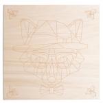 KD0201 МАРКЕТРИ Картина на дереве (20X20) СЭР ЛИС 1/30