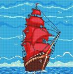 "Алые Паруса" Рисунок на ткани 40х40