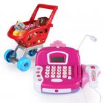 Altacto Игровой набор "Касса с тележкой" (касса 25см,тележка 29см,сканер,диспл.,микроф.,свет,звук,прод.,аксесс.,в ассорт.)