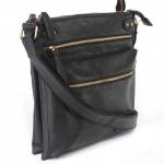 Cумка муж искусственная кожа Cantlor-D 25,  2отд,  4внеш+3внут/карм,  плечевой ремень,  черный 225194