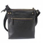 Cумка муж искусственная кожа Cantlor-D 25,  2отд,  4внеш+3внут/карм,  плечевой ремень,  черный 225194