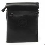 Cумка муж искусственная кожа Cantlor-F 17-3,  2отд,  3внеш+2внут/карм,  плечевой ремень,  черный 225197