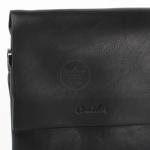 Cумка муж искусственная кожа Cantlor-F 17-3,  2отд,  3внеш+2внут/карм,  плечевой ремень,  черный 225197