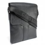 Cумка муж искусственная кожа Cantlor-166L-5,  1отд,  2внеш+1внут/карм,  плечевой ремень,  черный 223975
