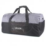 Сумка дорожная Арлион-462,  б/подклада,  жесткое дно,  3внеш карм,  плечевой ремень,  черный/серый 193935