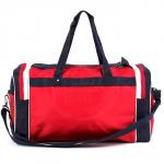 Сумка дорожная Арлион-417 Россия,  б/подклада,  плечевой ремень,  жесткое дно,  3 внеш карм,  синий/красный/белый 103894