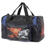 Сумка Sarabella-С 052 дорож,  ножки,  1отд,  3внеш карм,  плеч ремень,  черный/синий 190383