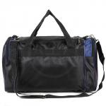 Сумка Sarabella-С 052 дорож,  ножки,  1отд,  3внеш карм,  плеч ремень,  черный/синий 190383