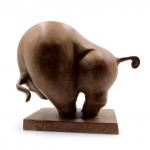 Бизон ZAV-07 интерьерная фигурка бронза h-17см L-19см 1,601кг символ изобилия