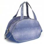 Сумка дорожная SilverTop-4092 Лидер,  б/подклада,  1отд+ плечевой ремень,  1внут. карм,   ( горох)  джинс 225453