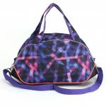 Сумка дорожная SilverTop-4092 Лидер,  б/подклада,  1отд+ плечевой ремень,  1внут. карм,  черный/фиолетовый 225451