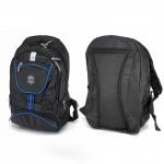Рюкзак муж Арлион-363,  уплотн.спинка,  2отд,  4внеш карм,  черный/синий 225670