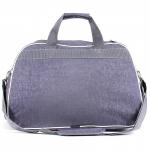 Сумка дорожная Арлион-432,  без подклада,  плеч рем,  жесткое дно,  ножки,  1внеш+1внут карм,  серый/розовый  (рисунок)  189472