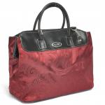 Саквояж Картекс-0025 vip (отделка иск/кожа),  жесткое дно,  1отд,  1внут+1внеш карм,  плечевой ремень,  бордовый 225506