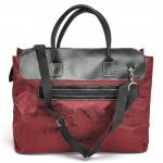 Саквояж Картекс-0025 vip (отделка иск/кожа),  жесткое дно,  1отд,  1внут+1внеш карм,  плечевой ремень,  бордовый 225506