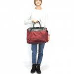 Саквояж Картекс-0025 vip (отделка иск/кожа),  жесткое дно,  1отд,  1внут+1внеш карм,  плечевой ремень,  бордовый 225506