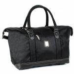 Саквояж Картекс-0002м vip (отделка иск/кожа),  жесткое дно,  1отд,  2внеш карм,  плечевой ремень,  черный  214209