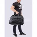 Сумка дорожная Арлион-438,  мяг дно,  ножки,  3внеш+1внут карм,  плечевой ремень,  черный 109575