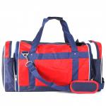 Сумка дорожная Арлион-7Б Россия,  трансф бок,  б/подклада,  жесткое дно,  плечевой ремень,  3внеш карм,  синий/красный/белый 103915