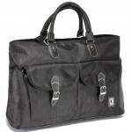 Саквояж Картекс-0017 vip (отделка иск/кожа),  жесткое дно,  1отд,  2внеш карм,  плечевой ремень,  черный  (рисунок)  225582